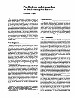 The use of fire in forest restoration