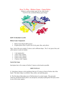 How To Play - Blokus Game
