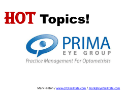 Hot Topics - Prima Eye Group