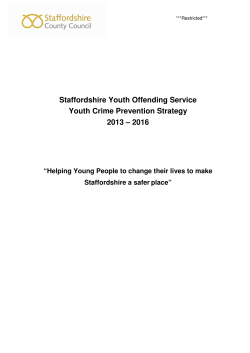 Crime prevention strategy - Staffordshire County Council