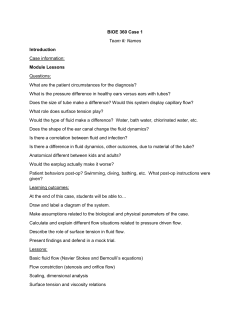 Calculate and explain different flow situations related to