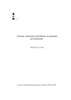 Actions, functions and failures in dynamic environments