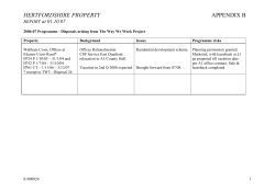 Disposals arising from The Way We Work Project