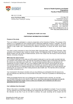 Participant Information Sheet