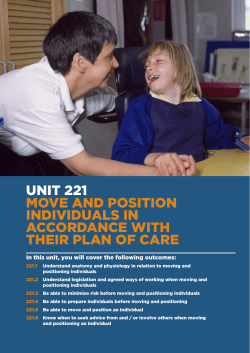 Unit 221 move and position individUals in