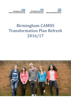 document transformation plans - Sandwell and West Birmingham CCG