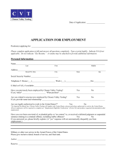 application for employment