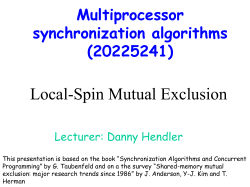 Local-spin mutual exclusion