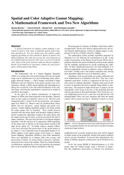 Spatial and Color Adaptive Gamut Mapping: A Mathematical
