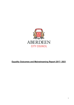 Equality Outcomes and Mainstreaming Report