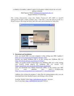 a simple example about how to enable video files in