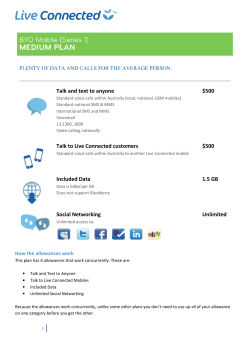 Talk and text to anyone $500 Talk to Live Connected customers