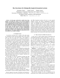 Box Invariance for biologically-inspired dynamical systems