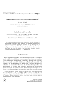 Strategy-proof Social Choice Correspondences