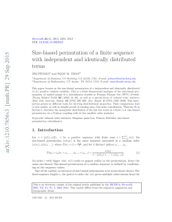 Size-biased permutation of a finite sequence with