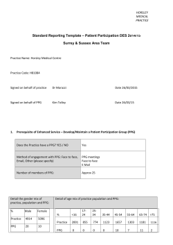 PPG Reporting Template - Horsley Medical Practice