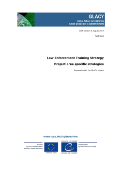 3 Elements of a law enforcement training strategy - Coe