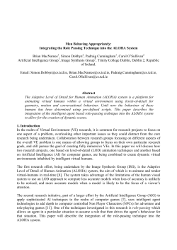 Proactive Persistent Agents using Level of Detail AI