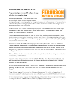 Ferguson designs moves with unique storage solution at renovation