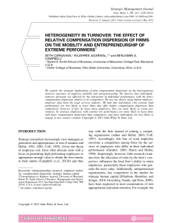 Heterogeneity in turnover: The effect of relative