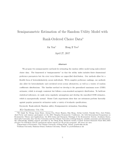 Semiparametric Estimation of the Random Utility Model with Rank