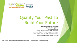 Qualify Your Past To Build Your Future