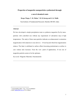 Study of size dependent magnetic properties of magnetite