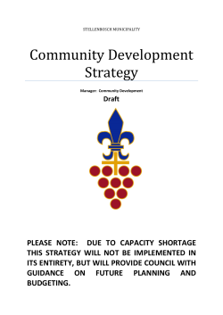 Community Development Strategy