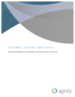 Customer Insight Appliance