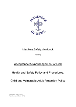 Child and Vulnerable Adult Protection Policy