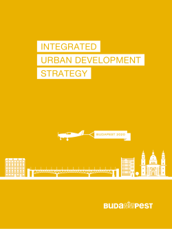 INTEGRATED URBAN DEVELOPMENT STRATEGY