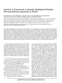 FamNet: A Framework to Identify Multiplied