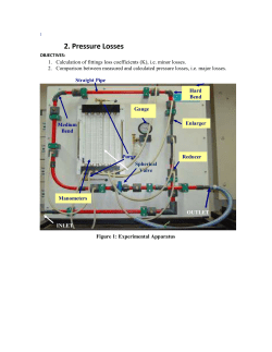 Pressure Losses