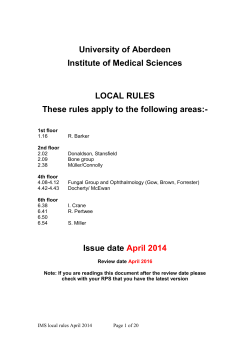 IMS Radiation Local Safety Rules