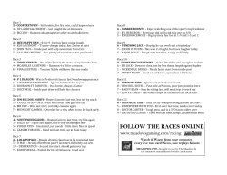 Race 1 5 -‐ COOPERSTOWN &ndash; Still looking for first win, could happen