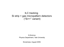 ILC tracking Si strip + gas micropattern detectors (&ldquo;Si++&rdquo; variant)