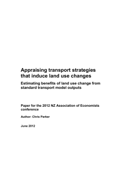 Appraising transport strategies that induce land use changes
