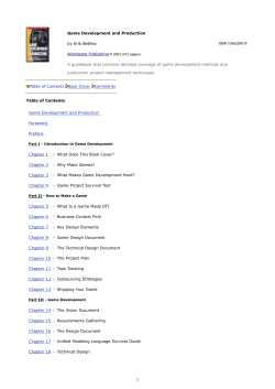 Game Development and Production