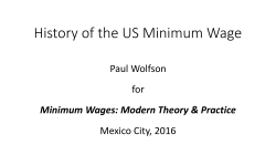 History of the US Minimum Wage - Acci&oacute;n Ciudadana Frente a la