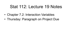 Lecture 12 - Wharton Statistics Department