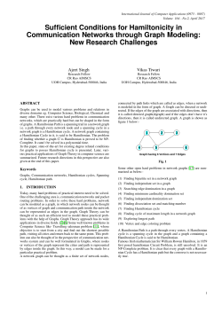 Sufficient Conditions for Hamiltonicity in Communication Networks