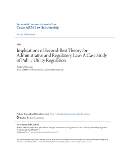 Implications of Second-Best Theory for Administrative and