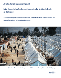 Humanitarian-Development Cooperation