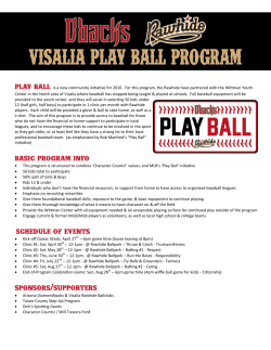 Rawhide "Play Ball" Program