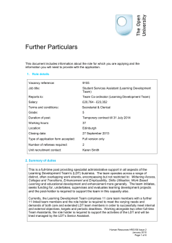 Further Particulars HRG158