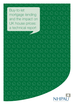 Buy-to-let mortgage lending and the impact on UK house prices: a
