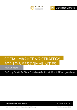 for low ses communities social marketing strategy