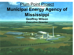 Plum Point Project Municipal Energy Agency of Mississippi Geoffrey