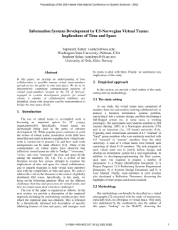 Information Systems Development by US