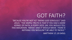 Got Faith?